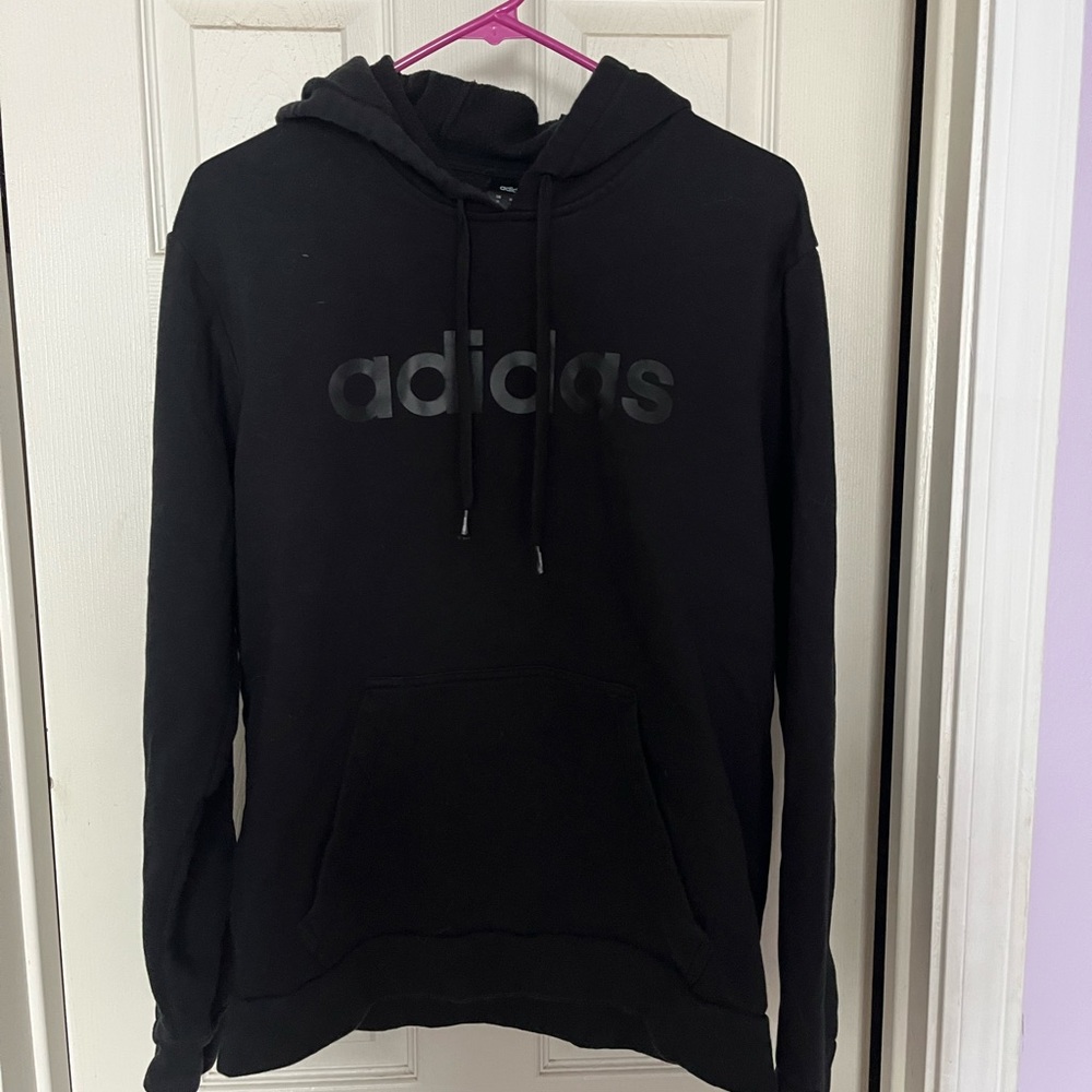 Mens Black Adidas Hoodie. Size medium
